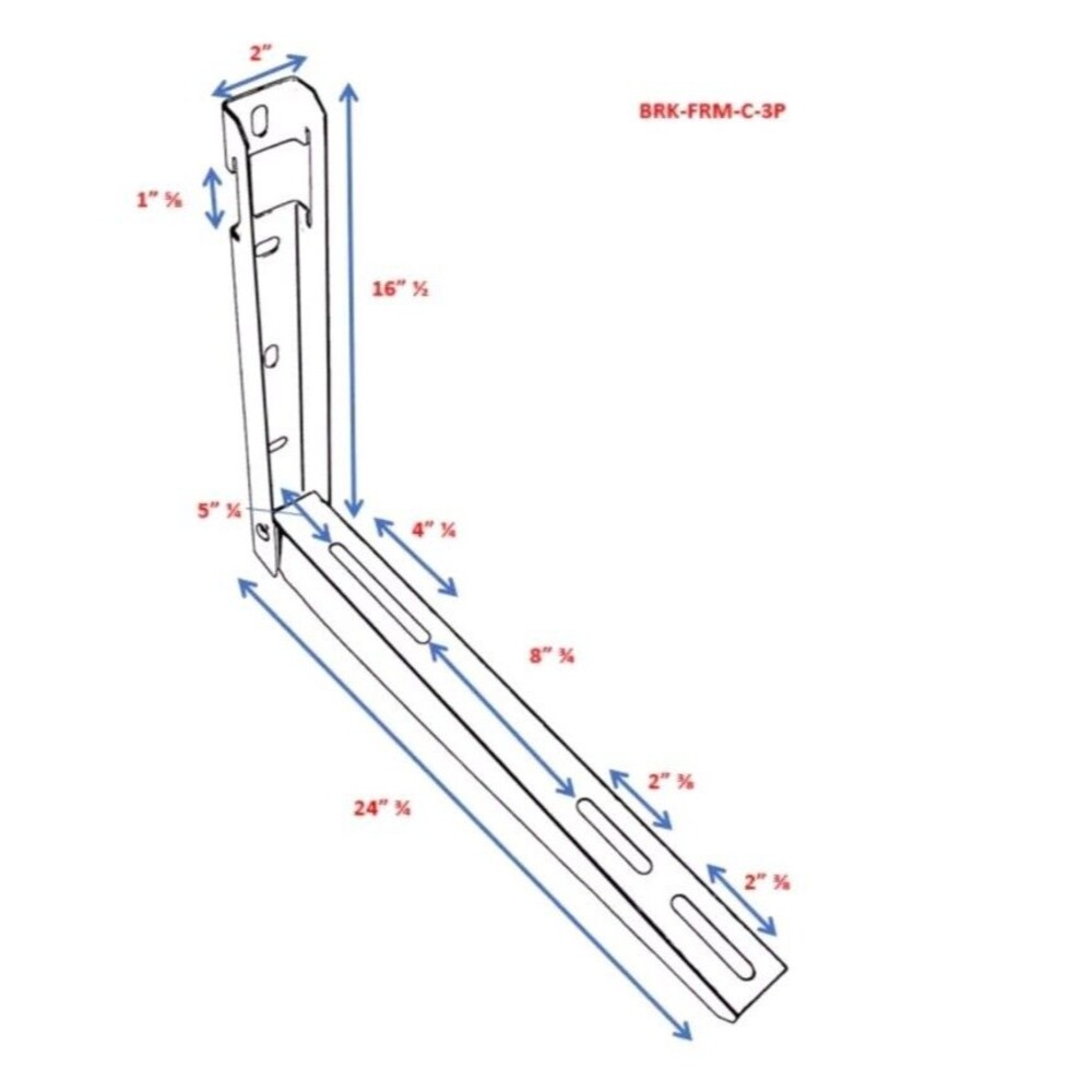 Mini Split Support Bracket Wall Universal - Picture 4 of 6